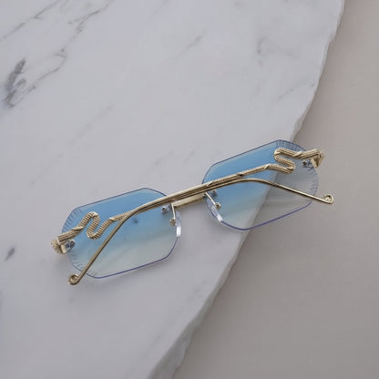 Gafas Premium con Cristales Degradados - Celestial Gold