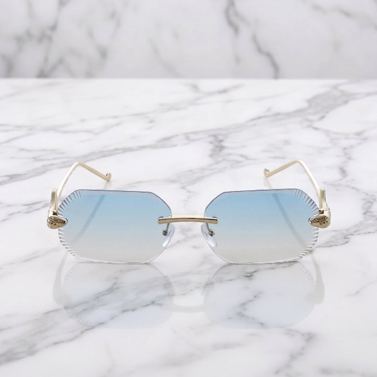 Gafas Premium con Cristales Degradados - Celestial Gold