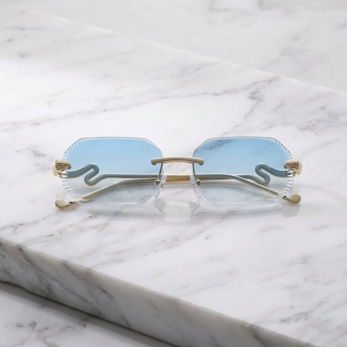 Gafas Premium con Cristales Degradados - Celestial Gold