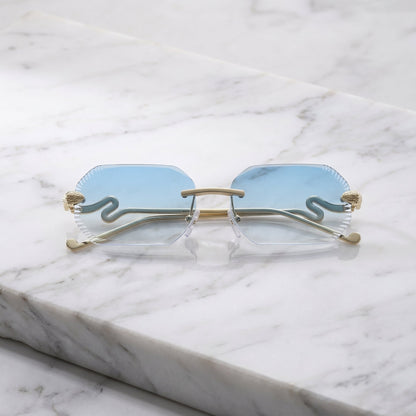 Gafas Premium con Cristales Degradados - Celestial Gold