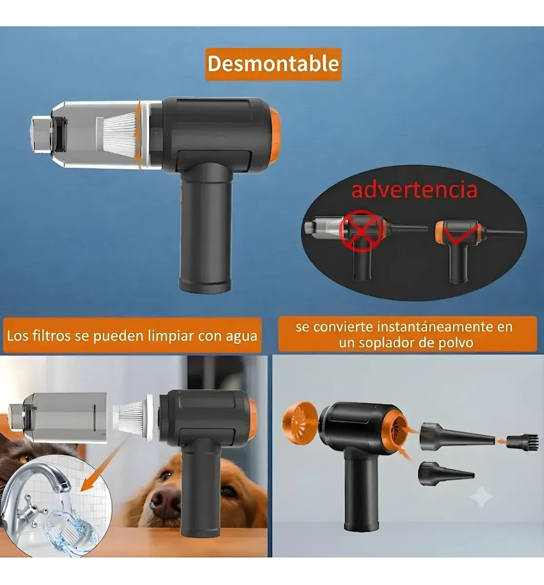 Aspiradora Inalámbrica Multifunción Blesstec